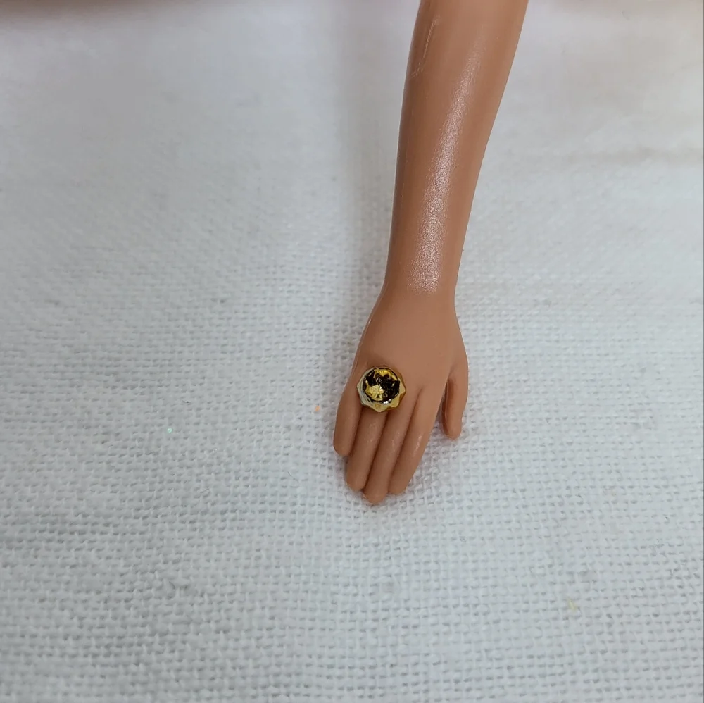 Barbie Ballerina Doll Wavy Blonde Hair Light Pink Painted On Shoes Vtg Nude OOAK